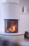 fireplace, indoor, wood-burning stove, hearth, masonry oven, fire, fire screen, heater, home appliance